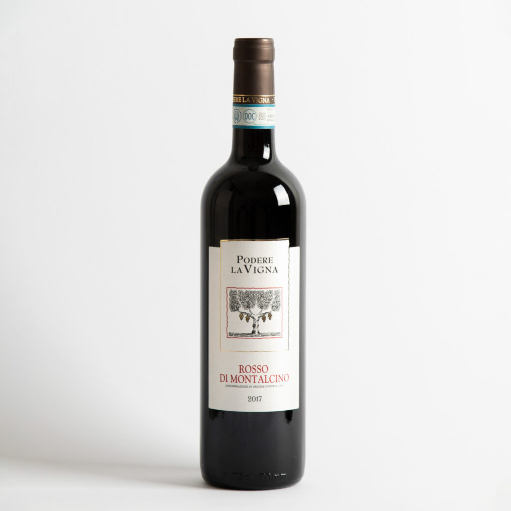 Dimmi chi sei e ti dirò cosa versarti nel calice a Podere La Vigna Bottiglia di Rosso di Montalcino di Podere la Vigna