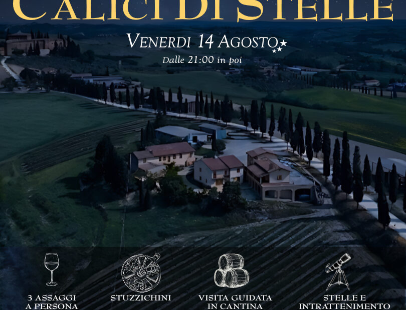 Calici di Stelle a Podere La Vigna: la magia del Brunello sotto il cielo di Ferragosto Calici di Stelle a Podere La Vigna: la magia del Brunello sotto il cielo di Ferragosto